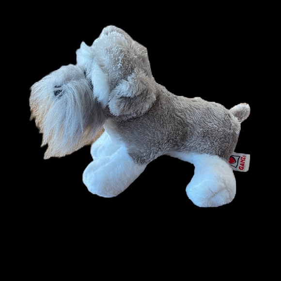 Ganz Webkinz Realistic Schnauzer Dog 8" Plush Stuffed Animal Toy NO CODE - Picture 2 of 6